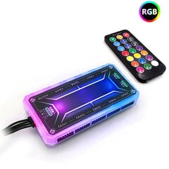 RGB-kotelon tuulettimen emolevyohjain, vahva tunkeutuminen musiikkia anturi rytmi ABS RGB-emolevyohjain hinta ja tiedot | Näytönohjaimen jäähdyttimet | hobbyhall.fi