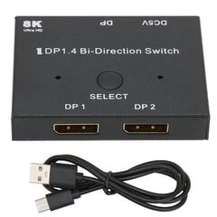 DisplayPort Switch 2x1/1x2 DisplayPort kaksisuuntainen kytkin Tuki 8K 30Hz 5K 60Hz 4K 120Hz/60Hz kannettavalle näyttötietokoneelle hinta ja tiedot | Näytönohjaimen jäähdyttimet | hobbyhall.fi