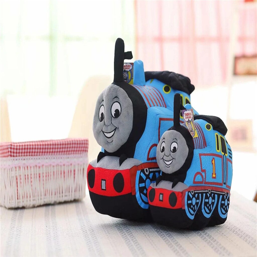 2024 Uusi Pikku Juna Thomas Pehmolelut Lasten Pehmolelut Lahja sarjakuva nukke Tyyny Thomas Locomotive nukke 25cm hinta ja tiedot | Pehmolelut | hobbyhall.fi