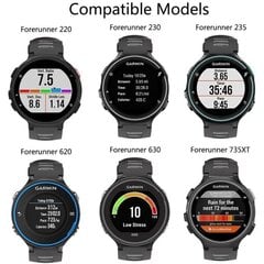 Garmin Forerunner 220/230/235/620/630/735XT rannekoru silikoni Vastaus hinta ja tiedot | Naulakot | hobbyhall.fi