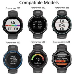 Garmin Forerunner 220/230/235/620/630/735XT rannekoru silikoni Vastaus hinta ja tiedot | Naulakot | hobbyhall.fi