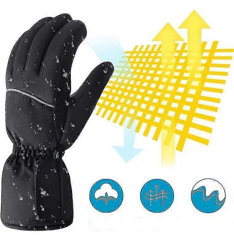 Joulun sähkölämmitteiset käsineet Lämmitys Thermal Gloves vedenpitävät kosketusnäytölliset käsineet hinta ja tiedot | Pyöräilyhanskat | hobbyhall.fi