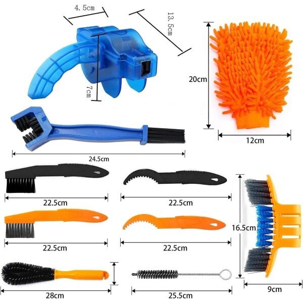 Set, set f?r reng?ring av cykelkedjor, Reng?ringsborsteset Set hinta ja tiedot | Muut pyörätarvikkeet | hobbyhall.fi