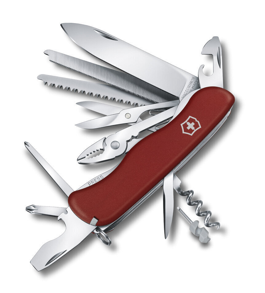 Victorinox Work Champ Suuri Taskuveitsi Metallisahalla hinta ja tiedot | Monitoimityökalut ja veitset retkeilyyn | hobbyhall.fi