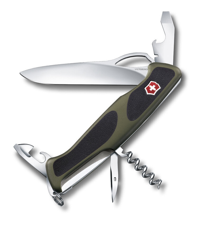 Victorinox Ranger Grip 61, vihreä/musta hinta ja tiedot | Monitoimityökalut ja veitset retkeilyyn | hobbyhall.fi