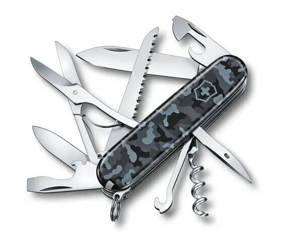 Victorinox Huntsman, navy camo hinta ja tiedot | Monitoimityökalut ja veitset retkeilyyn | hobbyhall.fi