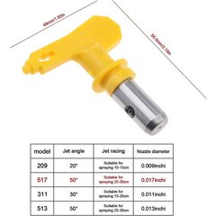 517 volframiteräksinen ruiskusuutin ilmattomille maalipistooleille Airless ruiskutuskone ruostumattomasta teräksestä hinta ja tiedot | Uima-allastarvikkeet | hobbyhall.fi