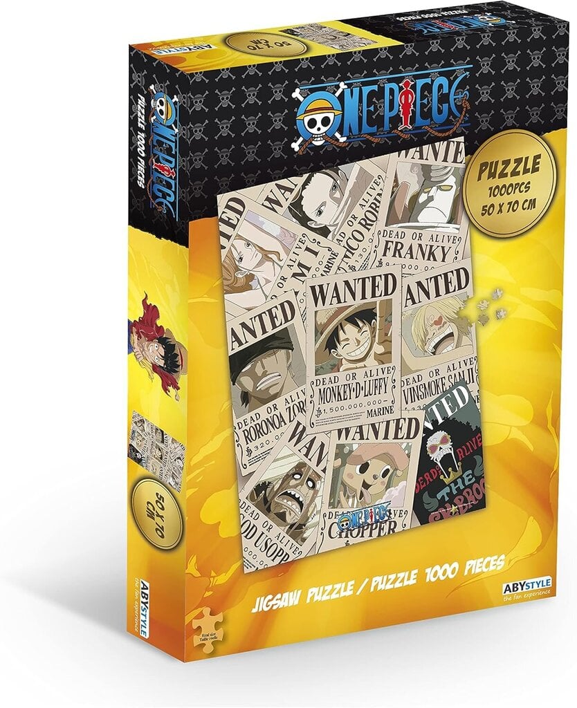 One Piece Jigsaw puzzle 1000 pieces Wanted hinta ja tiedot | Pelien oheistuotteet | hobbyhall.fi