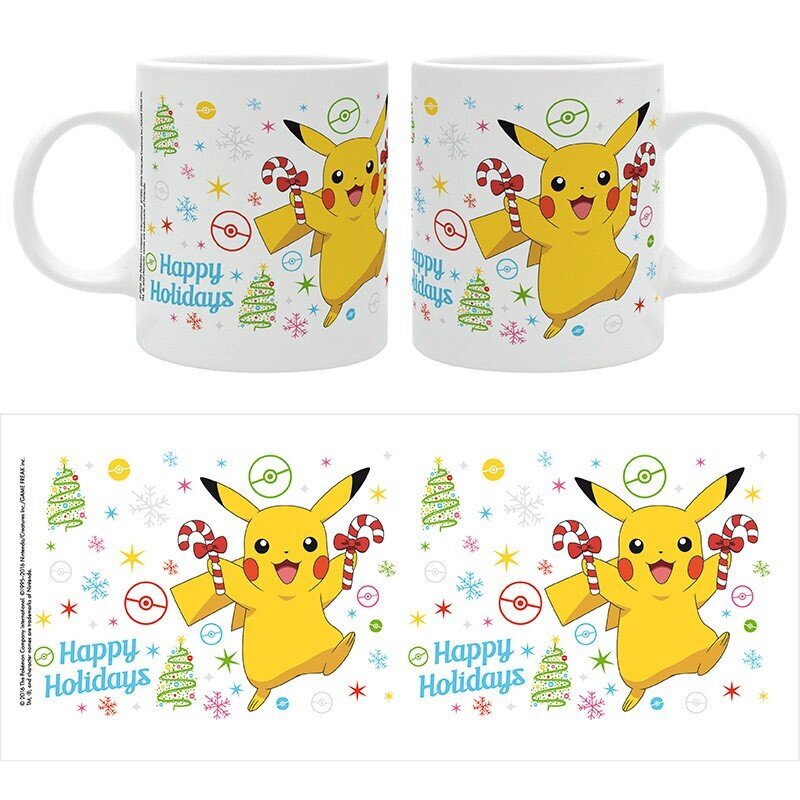 Pokemon Mug 320ml Pikachu Christmas hinta ja tiedot | Pelien oheistuotteet | hobbyhall.fi