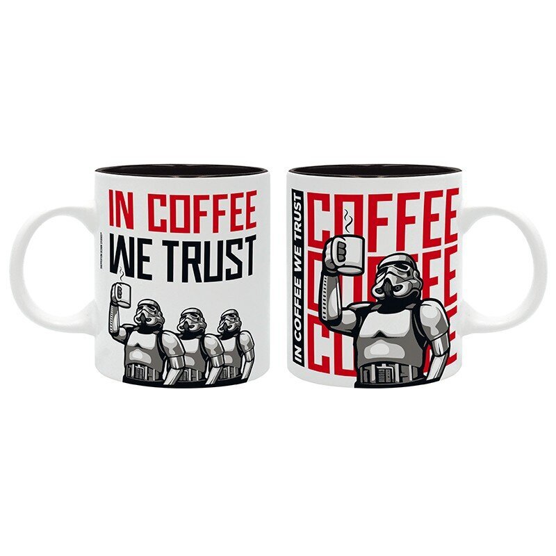 Original Stormtroopers Mug 320ml "IN COFFEE WE TRUST" hinta ja tiedot | Pelien oheistuotteet | hobbyhall.fi