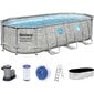 Allas kehyksellä Bestway Power Steel Swim Vista Oval 549x274x122 cm, suodattimella hinta ja tiedot | Uima-altaat | hobbyhall.fi