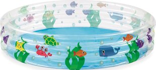 Puhallettava uima-allas lapsille Bestway Deep Dive, 152x30 cm, läpinäkyvä hinta ja tiedot | Uima-altaat | hobbyhall.fi