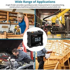 360° LCD digitaalinen kaltevuusmittari Magneettinen digitaalinen kaltevuusmittari, elektroninen kaltevuusmittari, automaattinen virrankatkaisu, magneettinen taustavalo, 4-puolinen magneettinen, IP54 vedenpitävä (paristoilla) hinta ja tiedot | Muut huonekalutarvikkeet | hobbyhall.fi