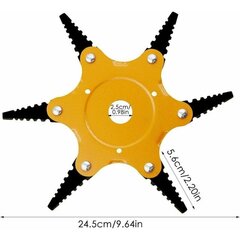 Weed Eater -leikkuriterät, vaihtotrimmerin pää, pyörivä rikkakasviharja, rikkakasvien harja, keltainen hinta ja tiedot | Muut huonekalutarvikkeet | hobbyhall.fi
