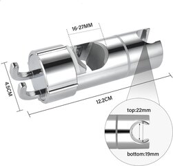 Universaali kylpyhuoneen suihkupään pidike Käsisuihkuteline Vaihdettava kädessä pidettävä suihkuteline, 16 ~ 27 mm säädettävä halkaisija sopii suihkutankoon hinta ja tiedot | Muut huonekalutarvikkeet | hobbyhall.fi