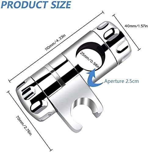 Vaihdettava kädessä pidettävä suihkuteline, suihkupään kiinnike, säädettävä kylpyhuoneen suihkupään pidike Sopiva 25 mm suihkutanko, 19-22 mm suihkupää, ABS kromipinnoitettu hinta ja tiedot | Muut huonekalutarvikkeet | hobbyhall.fi