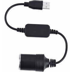 USB A uros ja 12 V tupakansytyttimen muunnin hinta ja tiedot | Muut huonekalutarvikkeet | hobbyhall.fi