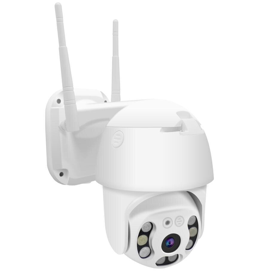 WIFI IP-kamera PYRAMID PYR-SH200DPB, Full HD 1080p, microSD-tulo, sisäänrakennettu mikrofoni, virtalähteellä hinta ja tiedot | Valvontakamerat | hobbyhall.fi