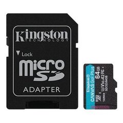 Kingston microSD Canvas Go! Plus 64 GB, hinta ja tiedot | Kingston Tietokoneet ja pelaaminen | hobbyhall.fi