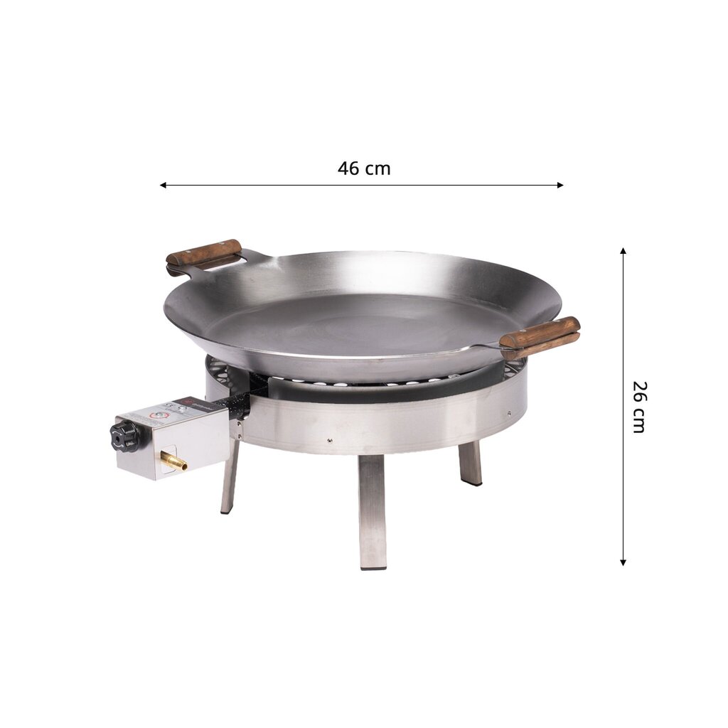 Wok-pannu PRO-450 kantokassilla hinta ja tiedot | Grillit | hobbyhall.fi