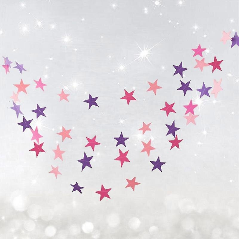 4 kpl Star Paper Garland hinta ja tiedot | Muut huonekalutarvikkeet | hobbyhall.fi