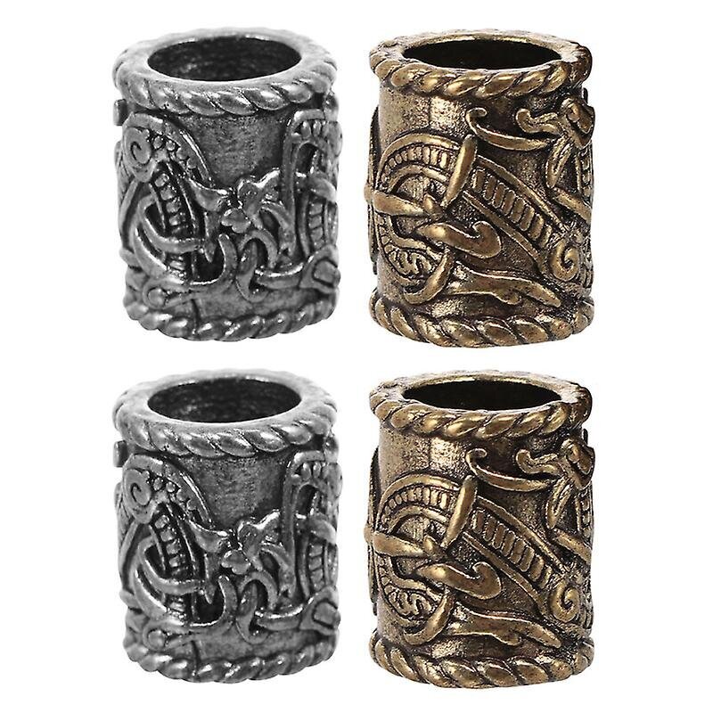 4 kpl Viking Style Beard Bead hinta ja tiedot | Muut huonekalutarvikkeet | hobbyhall.fi