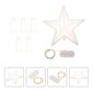 1 setti itse tehty Star Tree Topper -muotti hinta ja tiedot | Muut huonekalutarvikkeet | hobbyhall.fi