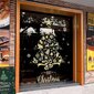 Christmas Window Clings Seinätarrat, Lumihiutale Joulukuusi Poro Kultainen Glitter hinta ja tiedot | Koristeet ja tarrat | hobbyhall.fi