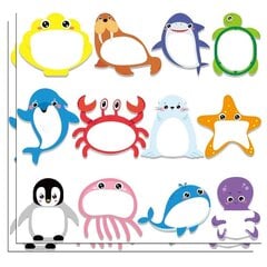 Applikaatioita, koristeita, tarroja, 24 kpl Kawaii Cartoon Animal Sticky Notes hinta ja tiedot | Koristeet ja tarrat | hobbyhall.fi