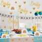 Applikaatioita, koristeita, tarroja, 60 kpl Gold Boho Rainbow Baby Shower Confetti hinta ja tiedot | Koristeet ja tarrat | hobbyhall.fi