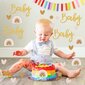 Applikaatioita, koristeita, tarroja, 60 kpl Gold Boho Rainbow Baby Shower Confetti hinta ja tiedot | Koristeet ja tarrat | hobbyhall.fi