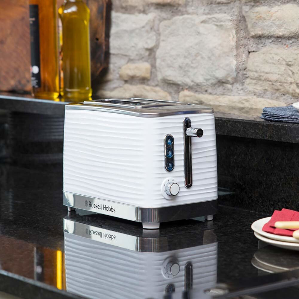 RUSSELL HOBBS Inspire 2SL Toaster White hinta ja tiedot | Leivänpaahtimet | hobbyhall.fi