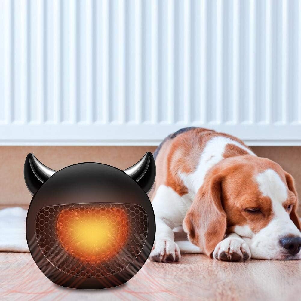 Minilämmitin, Kannettava sähköinen PTC keraaminen lämmitin, Hiljainen Quick Heater Konvektorilämmittimen ylikuumenemissuoja, Office Home Musta hinta ja tiedot | Pöytälevyt | hobbyhall.fi