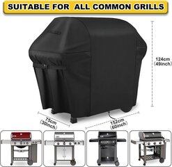 Grillikansi, ulkogrillikansi 100 % vedenpitävä - 600D grillin kansi Oxford-kangas ei haalistu Grillikansi Plancha kansi Weber Char Broilille (152x124x75CM) hinta ja tiedot | Pöytälevyt | hobbyhall.fi