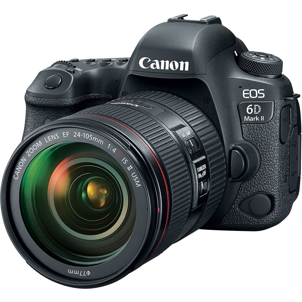 Canon EOS 6D Mark II EF 24-105mm f / 4L IS II USM + BG-E21 (akkuteline / pidike) hinta ja tiedot | Kamerat | hobbyhall.fi