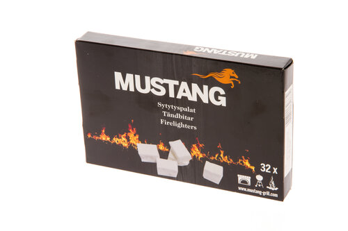 Sytytyspalat MUSTANG 32 kpl hinta ja tiedot | Puuhiilet, briketit ja sytytystarvikkeet | hobbyhall.fi