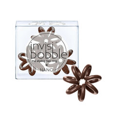 Hiuslenkki Invisibobble Nano Pretzel Brown 3 kpl hinta ja tiedot | Hiustarvikkeet | hobbyhall.fi