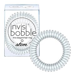 Ohut spiraalihiusnauha Invisibobble Slim, kristallinkirkas, 3 kpl hinta ja tiedot | Hiustarvikkeet | hobbyhall.fi