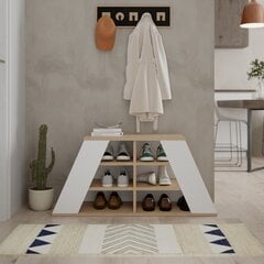 Kenkäkaappi Asir Pyramid Shoe Bench, ruskea/valkoinen hinta ja tiedot | Kenkäkaapit ja -hyllyt | hobbyhall.fi