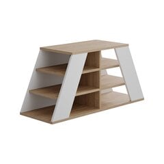 Kenkäkaappi Asir Pyramid Shoe Bench, ruskea/valkoinen hinta ja tiedot | Kenkäkaapit ja -hyllyt | hobbyhall.fi