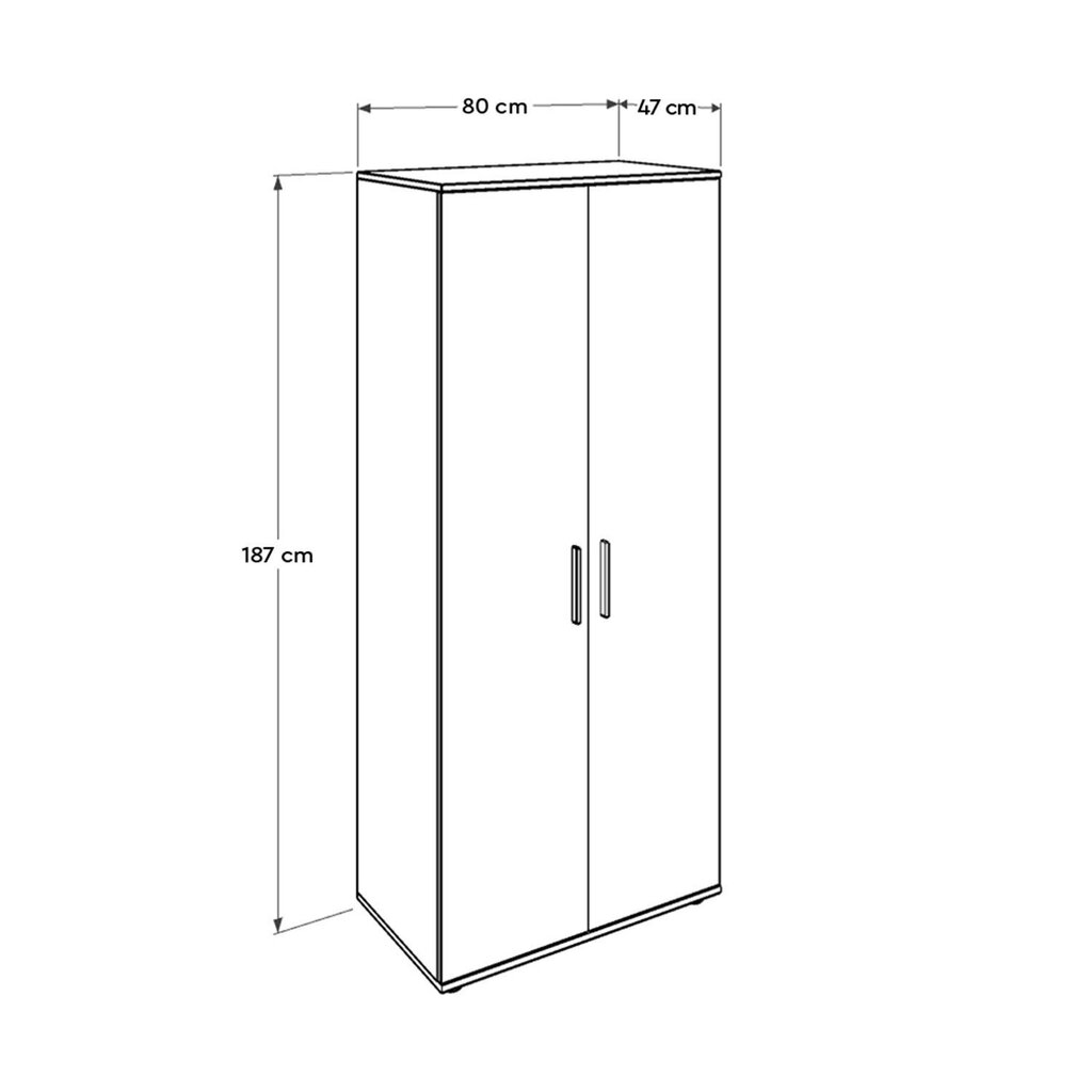 Kaappi Asir Grd-320-Ss-1, ruskea hinta ja tiedot | Kaapit | hobbyhall.fi