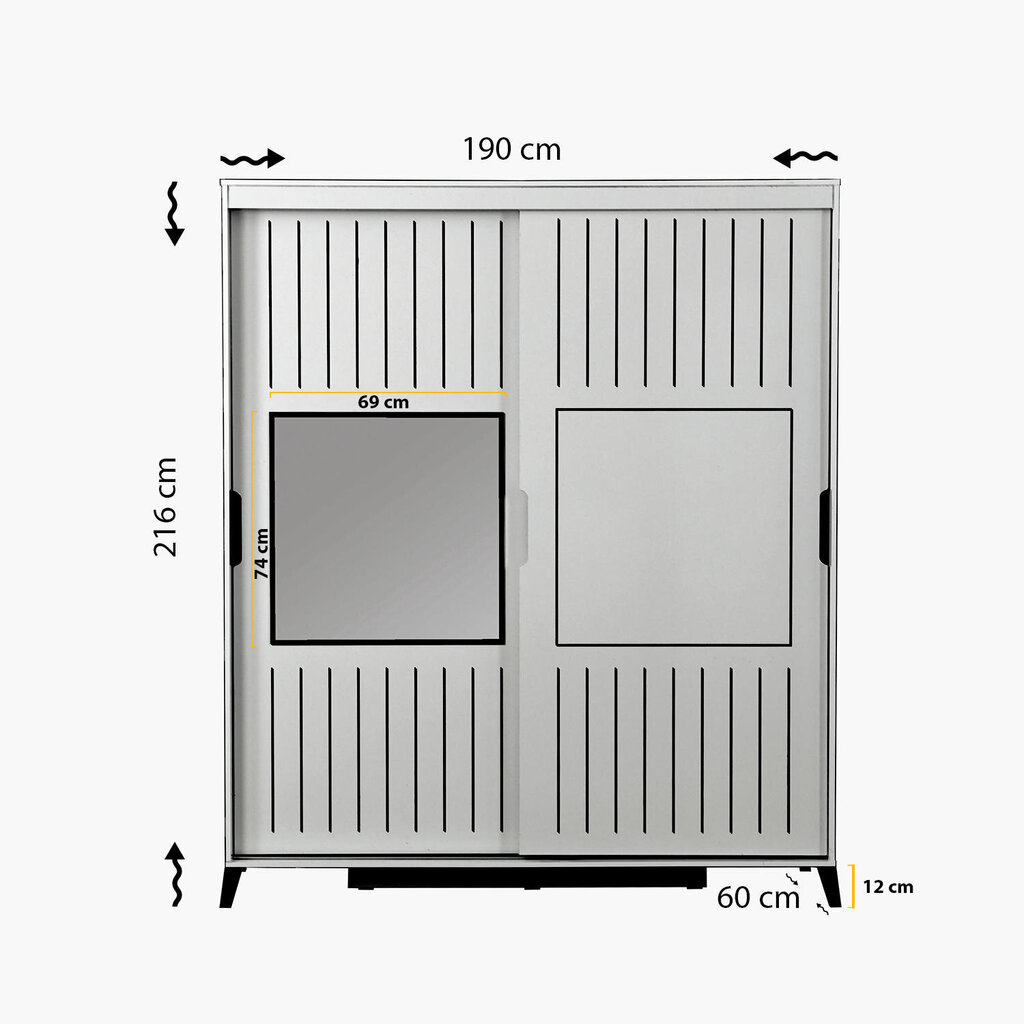 Vaatekaappi Asir Pasific Home Fuga 190, ruskea hinta ja tiedot | Kaapit | hobbyhall.fi