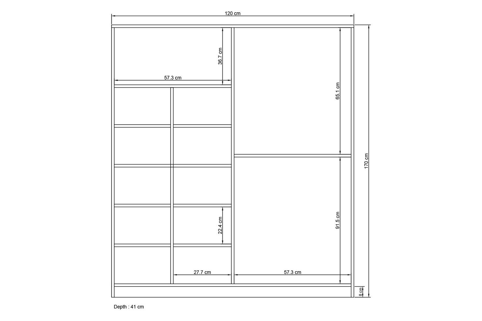 Vaatekaappi Asir Royal 504, valkoinen hinta ja tiedot | Kaapit | hobbyhall.fi