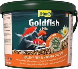 Ruoka kultakalalle Tetra Goldfish 3in1 Mix, 10 L hinta ja tiedot | Kalanruoka | hobbyhall.fi