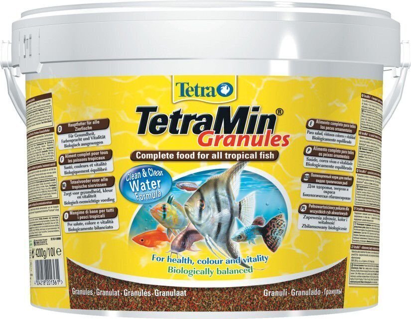 Ruoka kaloille Tetra TetraMin Granules, 10 L hinta ja tiedot | Kalanruoka | hobbyhall.fi