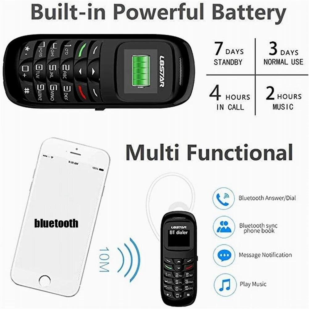 L8Star BM70 Kannettava Mini Matkapuhelin Bluetooth-yhteensopiva Cell Langaton Kuulokkeet Matkapuhelin Soittolaite Gtstar BM70 GSM 32+32M hinta ja tiedot | Matkapuhelimet | hobbyhall.fi