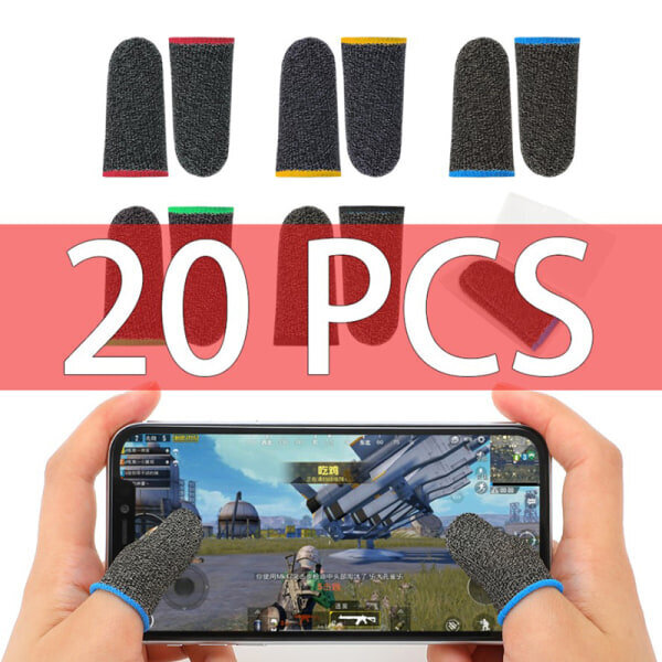 20 kpl Gaming Finger Sleeve -mobiilipeliohjain PUBG hinta ja tiedot | Pelikonsolitarvikkeet | hobbyhall.fi