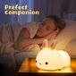 Lasten yövalo, ladattava, touch kanin LED Baby Night Light, kannettava silikoni, USB hinta ja tiedot | Projektorit | hobbyhall.fi