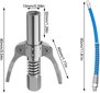 G-liitin rasvapistooliin, voitelupistoolin kärki, joustavalla letkulla, rasvapumpun liitin, voitelupistoolin liitin Yhteensopiva kaikkien 1/8 rasvapistoolien kanssa (1 kpl) hinta ja tiedot | Puutarhatyökalut | hobbyhall.fi