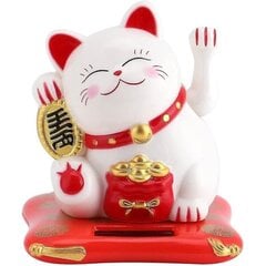 Fortune Lucky Wealth toivottaa tervetulleeksi kissan aurinkovoimalla toimiva söpö kissa heiluttavalla kädellä Kodinäyttö Auton sisustus Maneki Neko (valkoinen) hinta ja tiedot | Puutarhatyökalut | hobbyhall.fi